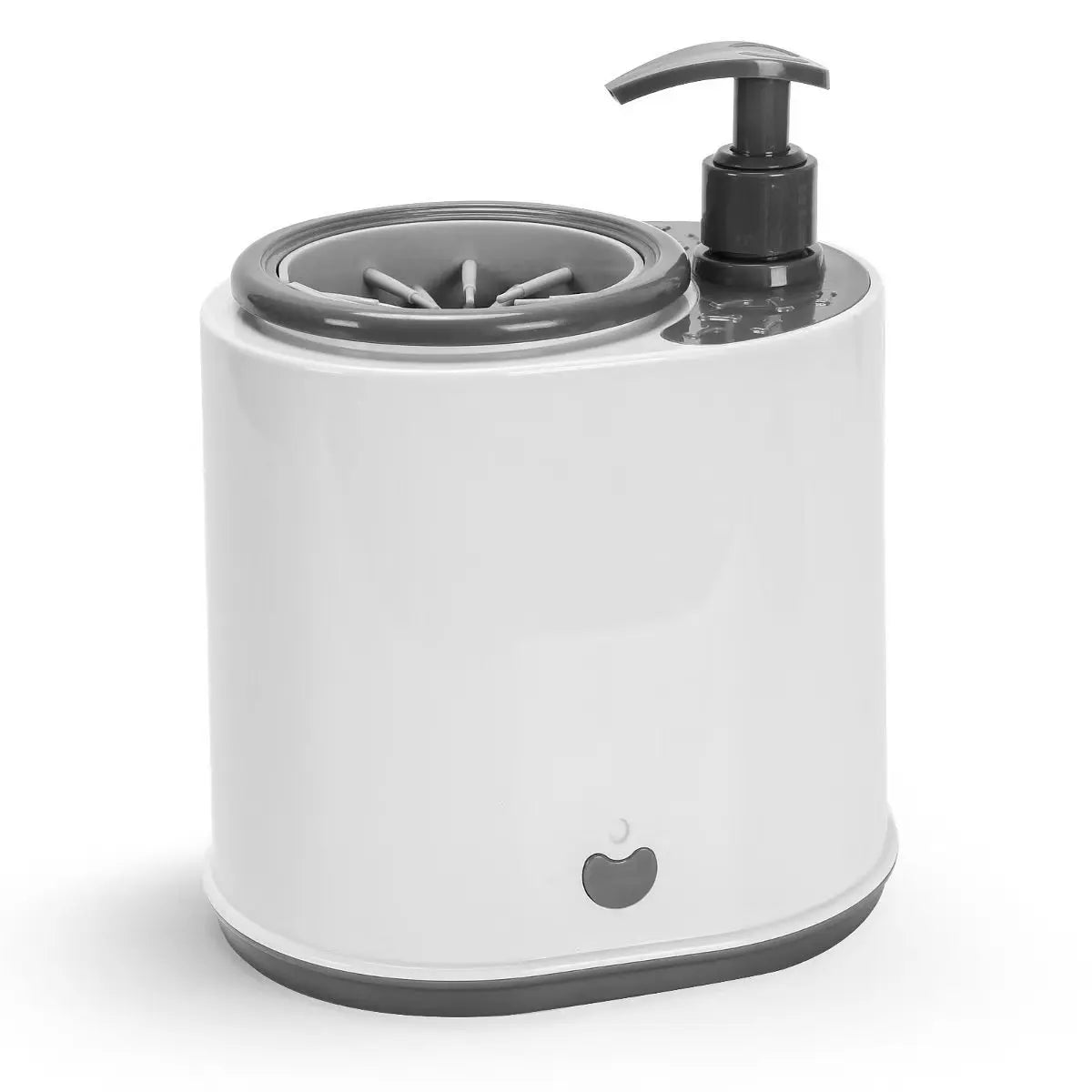 2 in 1 Automatic Pet Foot Washer Household Wash Electric Dog Paw Cleaner with Soap Dispenser Silicone Pet Foot Washing Machine