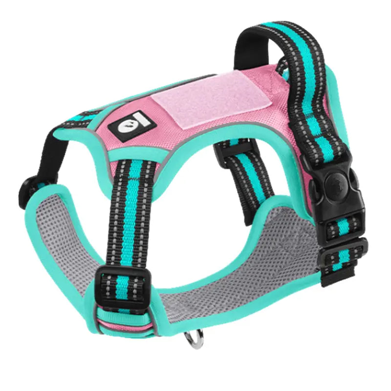 No-Pull Dog Harness with Soft Padding & Reflective Vest Design – Adjustable Easy-On Harness for Small, Medium & Large Dogs