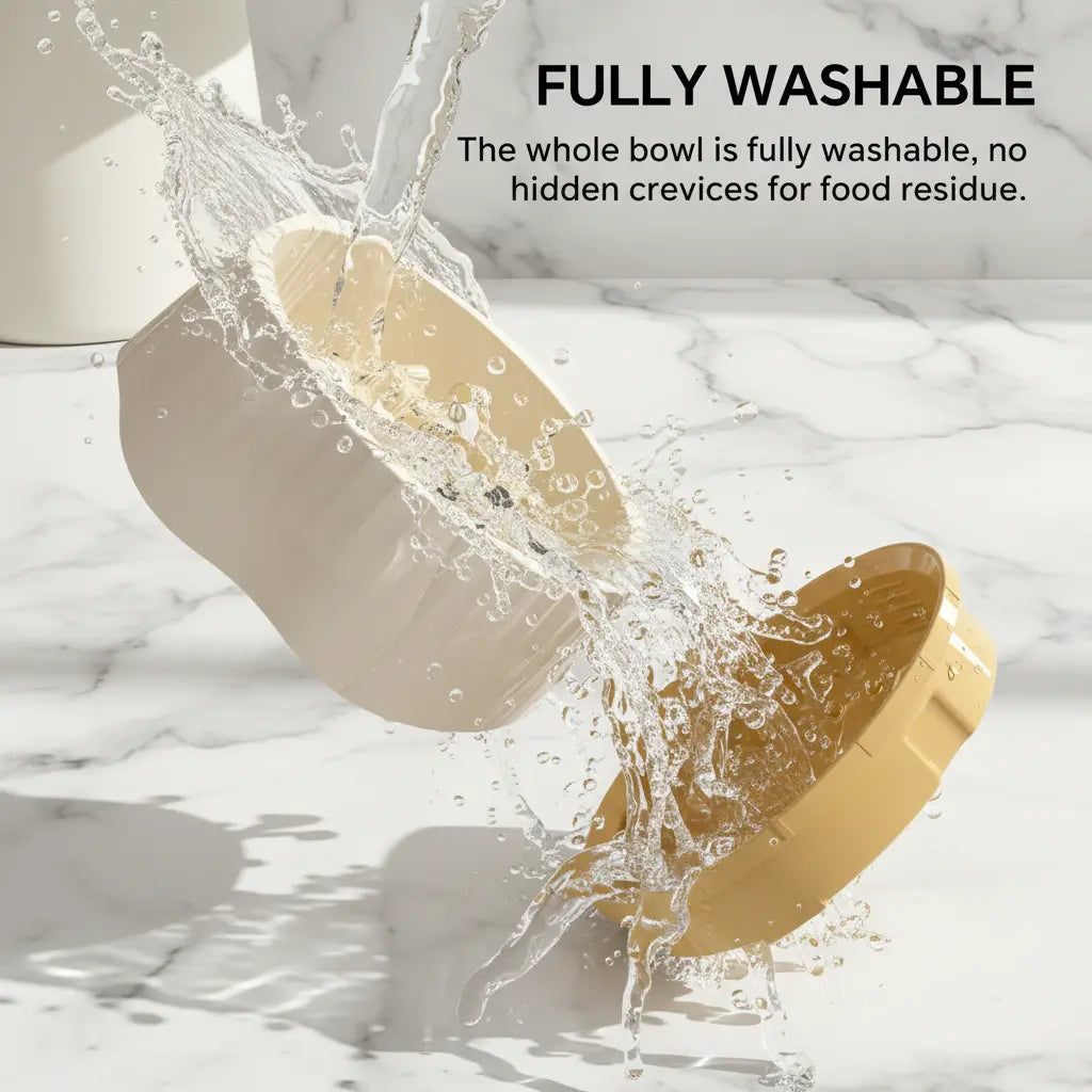 2-In-1 Slow Feeder Dog Bowl - 20.3Cm Large Snowflake Maze Puzzle Bowl for Fast Eaters, Removable Insert, Regular & Feed Modes, Durable, Easy to Clean, Supports Healthy Digestion, Suitable for Cats, Slow Feeders